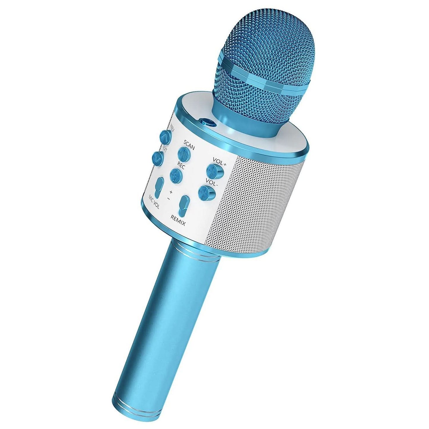5Core Wireless Karaoke Microphone Bluetooth Mic Portable Handheld Microfonos Inalambricos BLUE-0